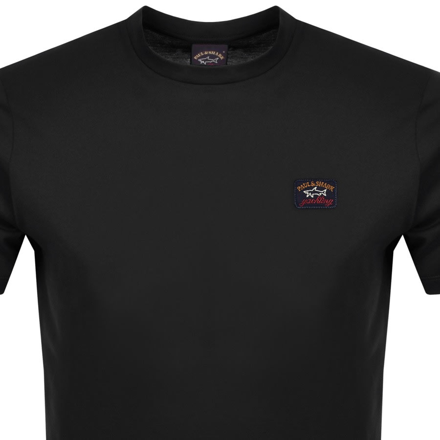 Alternative Image for ProductPaul And Shark Short Sleeved Logo T Shirt Black2